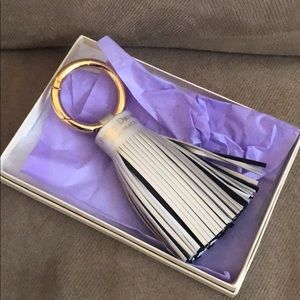 Peggy Daven Palm Beach Leather Tassel Keyring